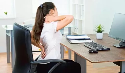 Tips for proper sitting posture.